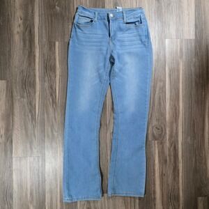 Extremely Me Light Wash Bootcut‎ Jeans Size 16 Girls Blue Denim Stretch